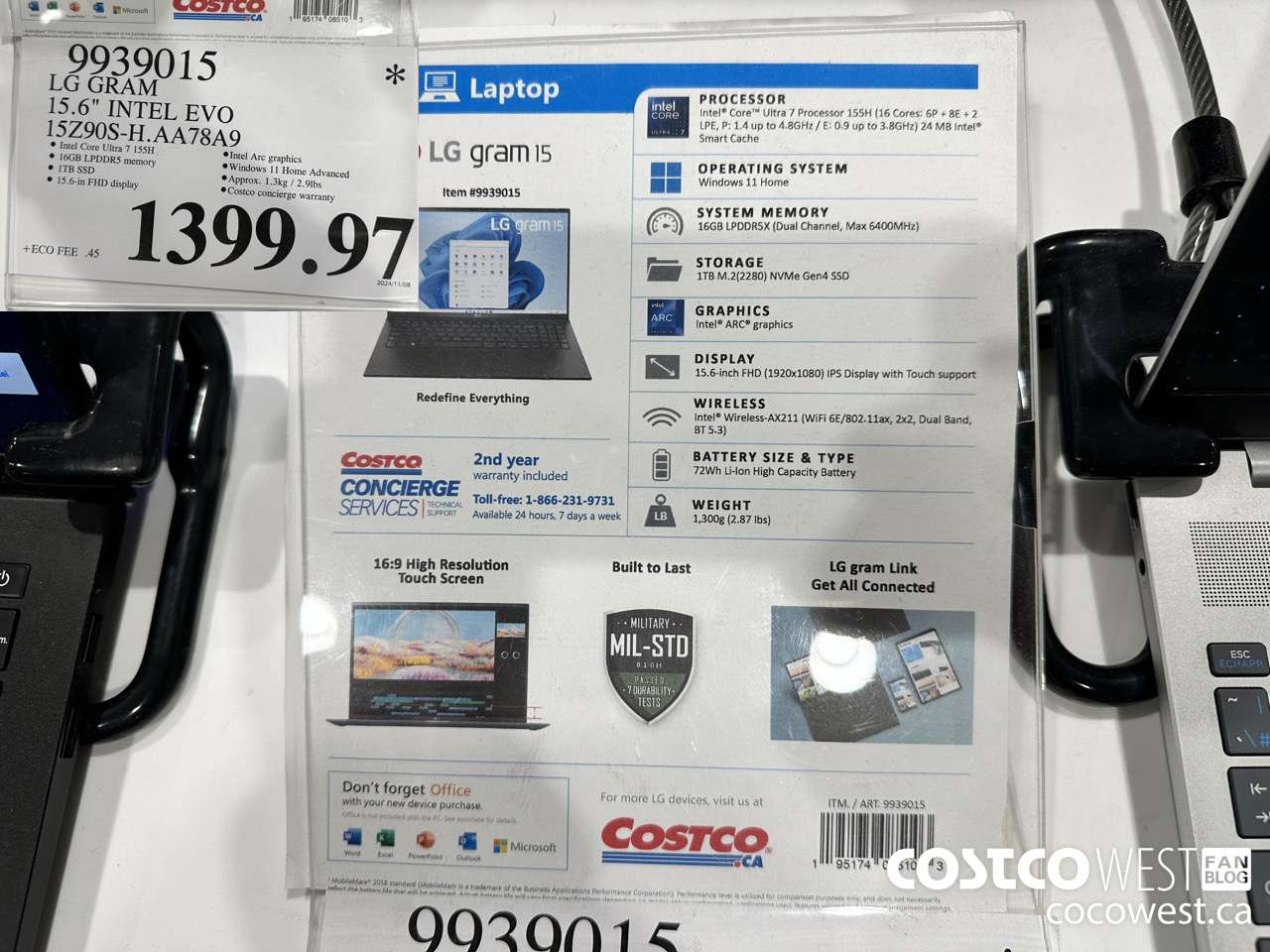 9939015 LG GRAM 15.6