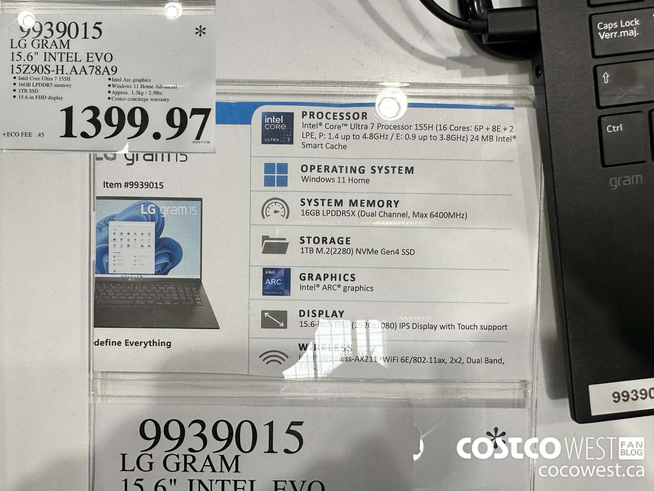 9939015 LG GRAM 15.6