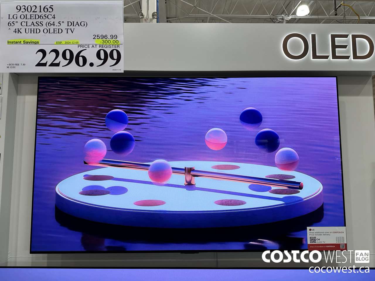 9302165 LG OLED65C4 65