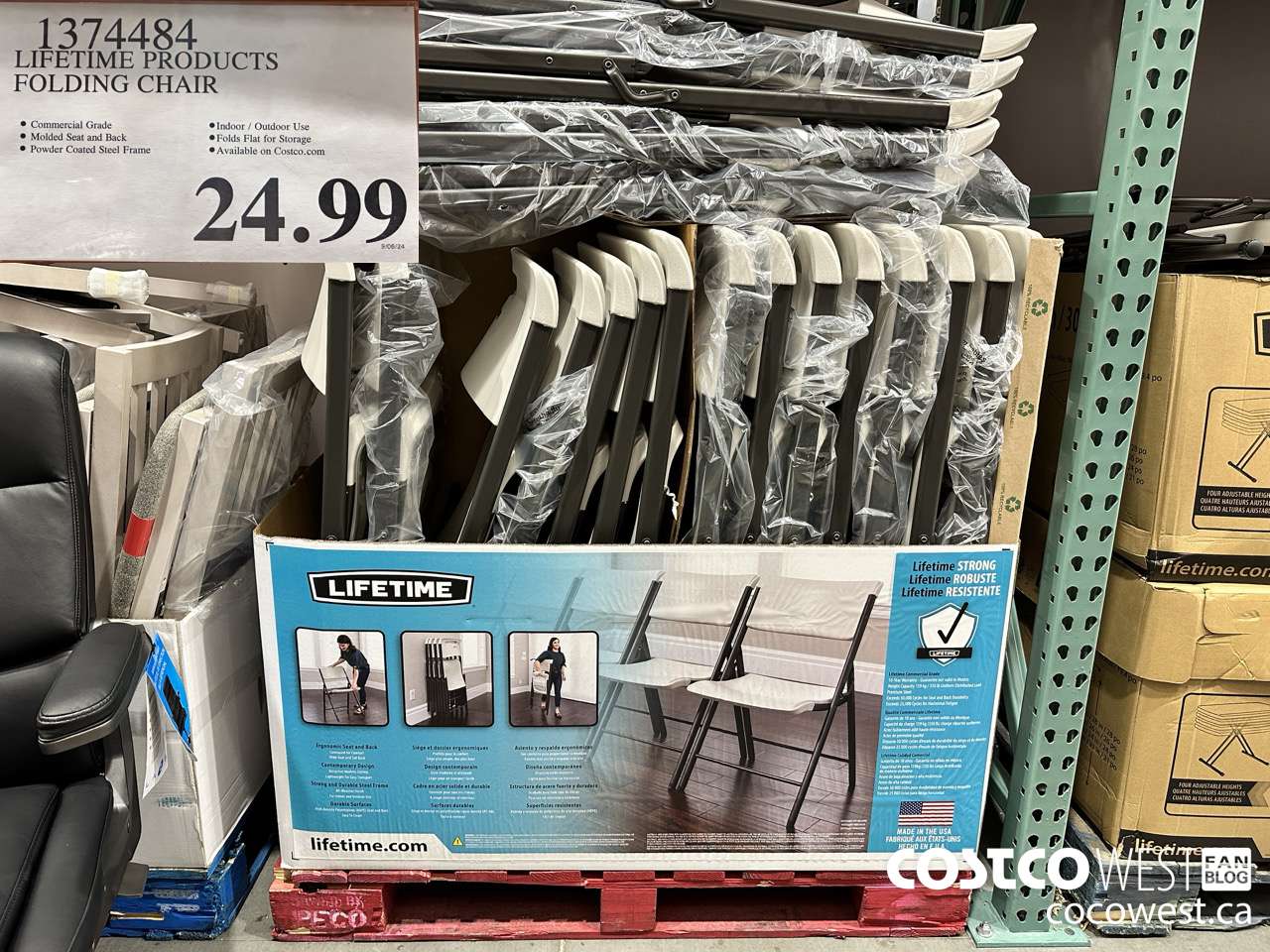 1374484 LIFETIME PRODUCTS FOLDING CHAIR $24.99