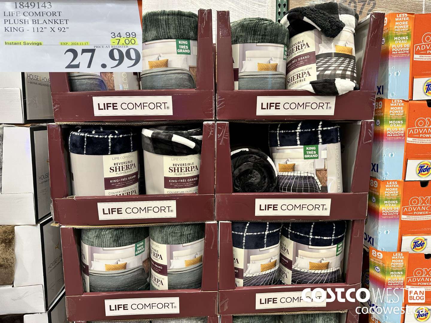 1849143 LIFE COMFORT PLUSH BLANKET KING 112