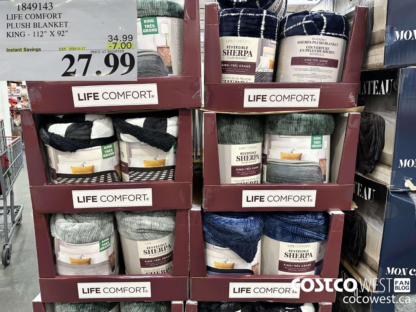 1849143 LIFE COMFORT PLUSH BLANKET KING 112