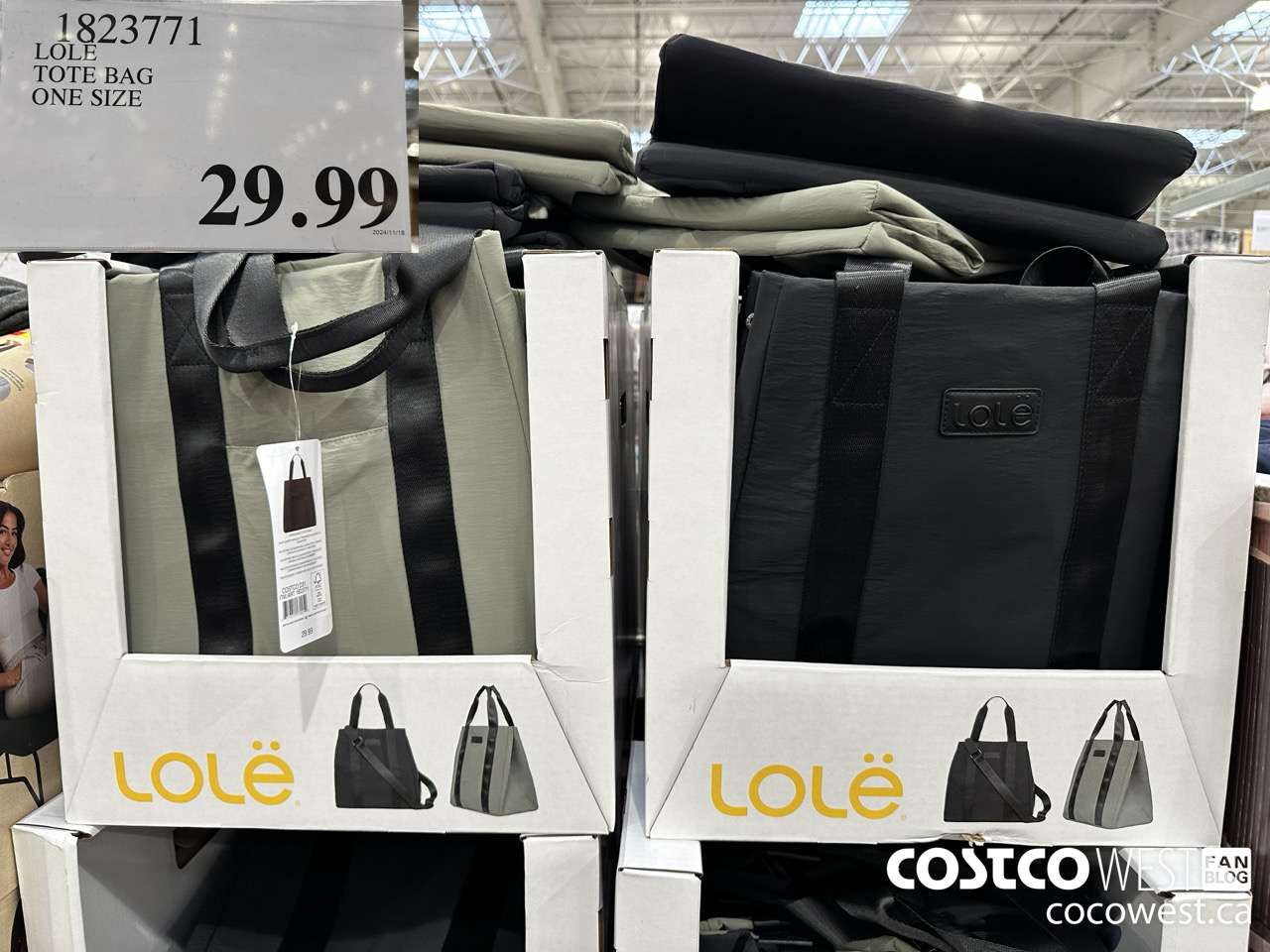 1823771 LOLE TOTE BAG ONE SIZE $29.99