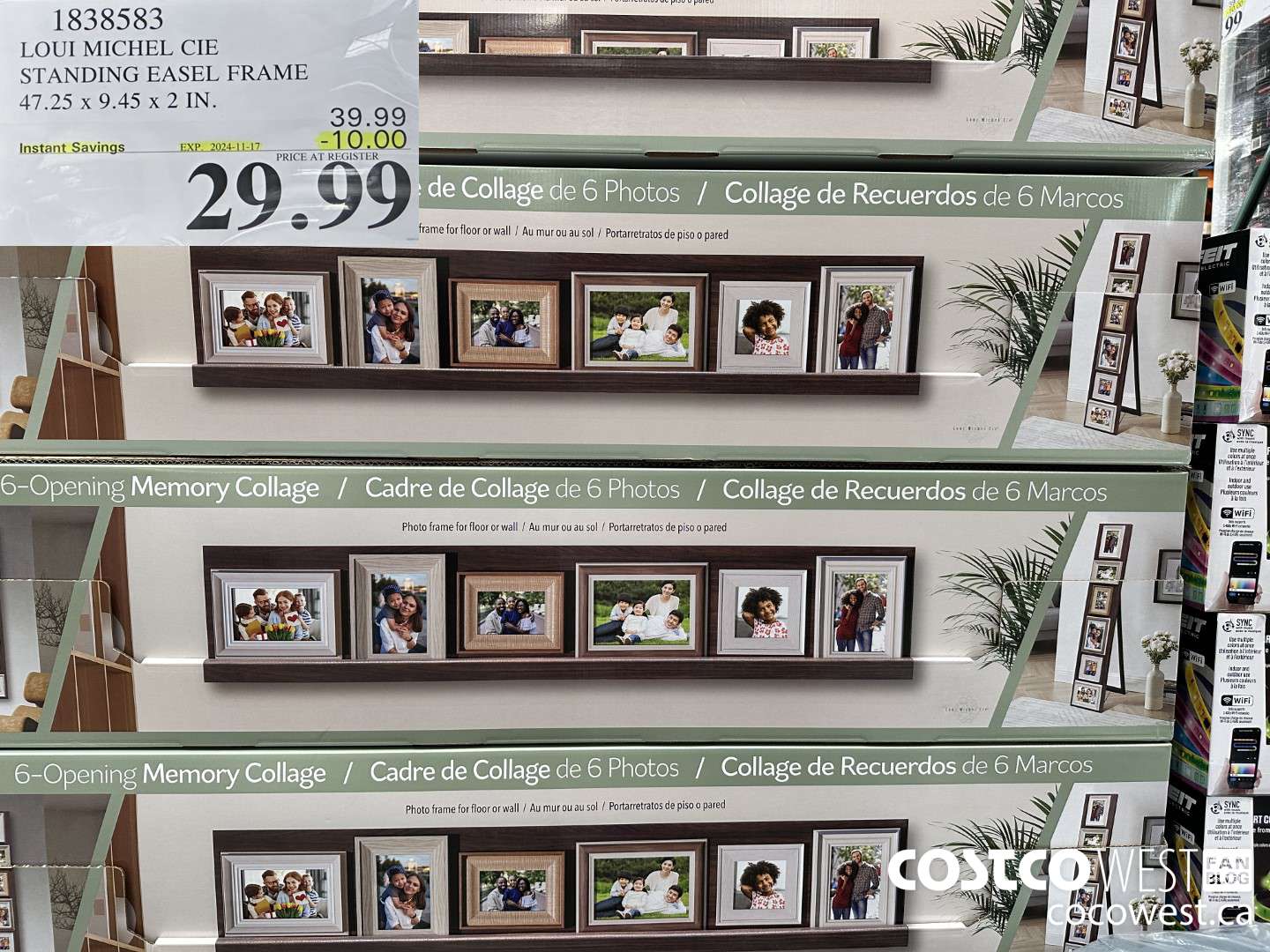 1838583 LOUI MICHEL CIE STANDING EASEL FRAME 47.25 X 9.45 X 2 IN ($10.00 INSTANT SAVINGS EXPIRES ON 2024-11-17) $29.99