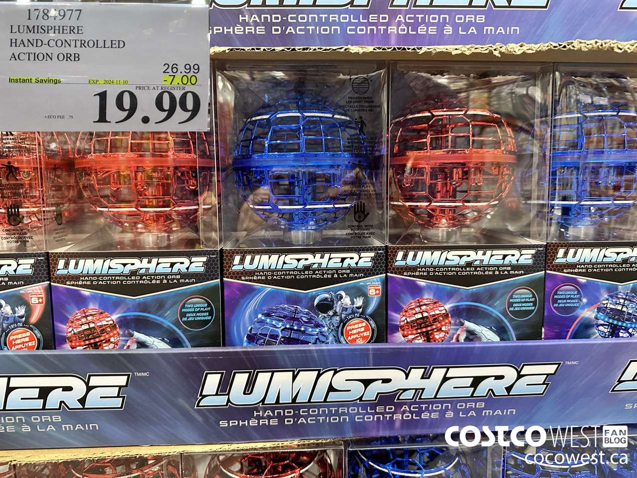 1784977 LUMISPHERE HAND-COBTROLLED ACTION ORB ($7.00 INSTANT SAVINGS EXPIRES ON 2024-11-10) $19.99