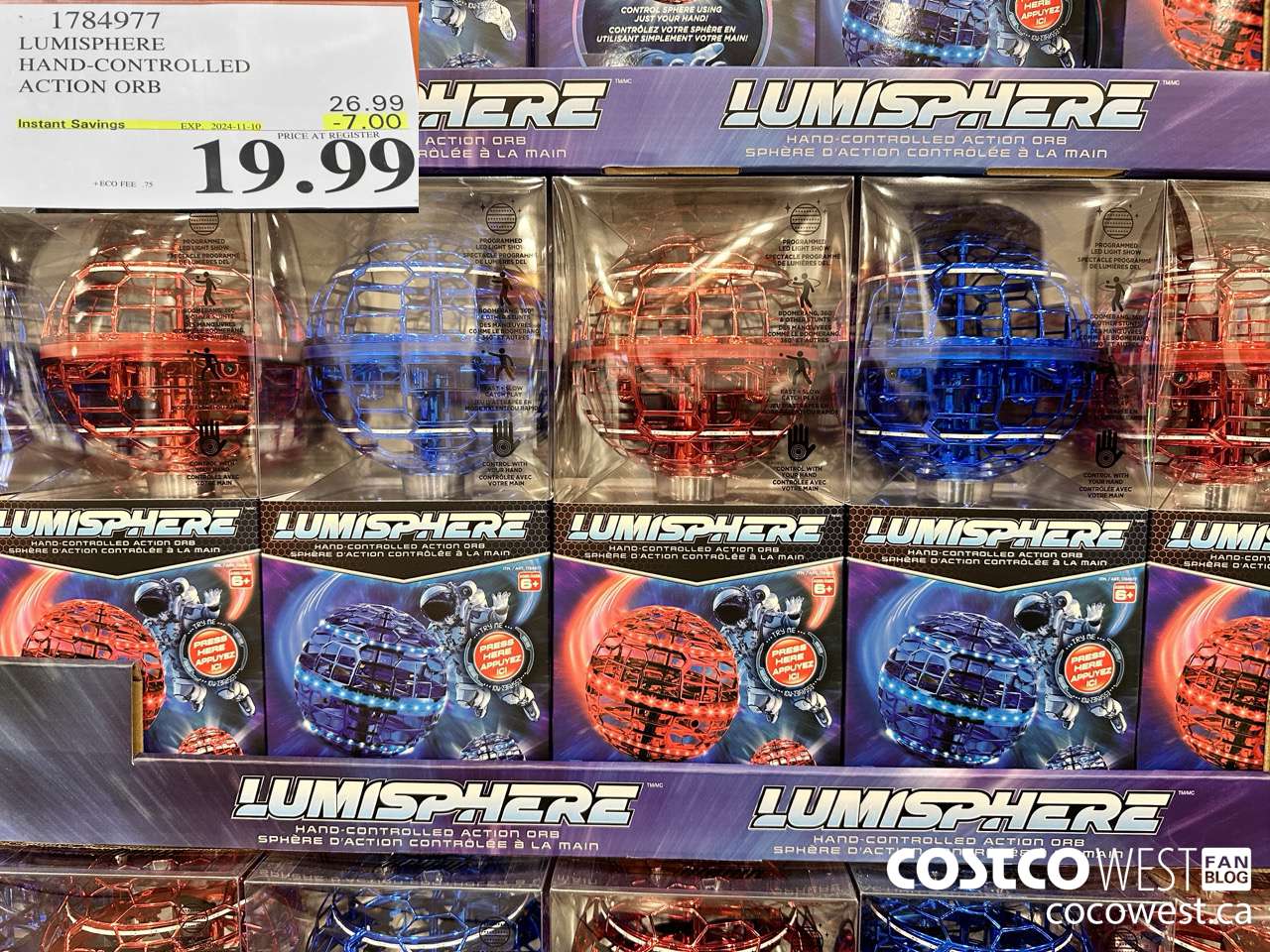 1784977 LUMISPHERE HAND-COBTROLLED ACTION ORB ($7.00 INSTANT SAVINGS EXPIRES ON 2024-11-10) $19.99