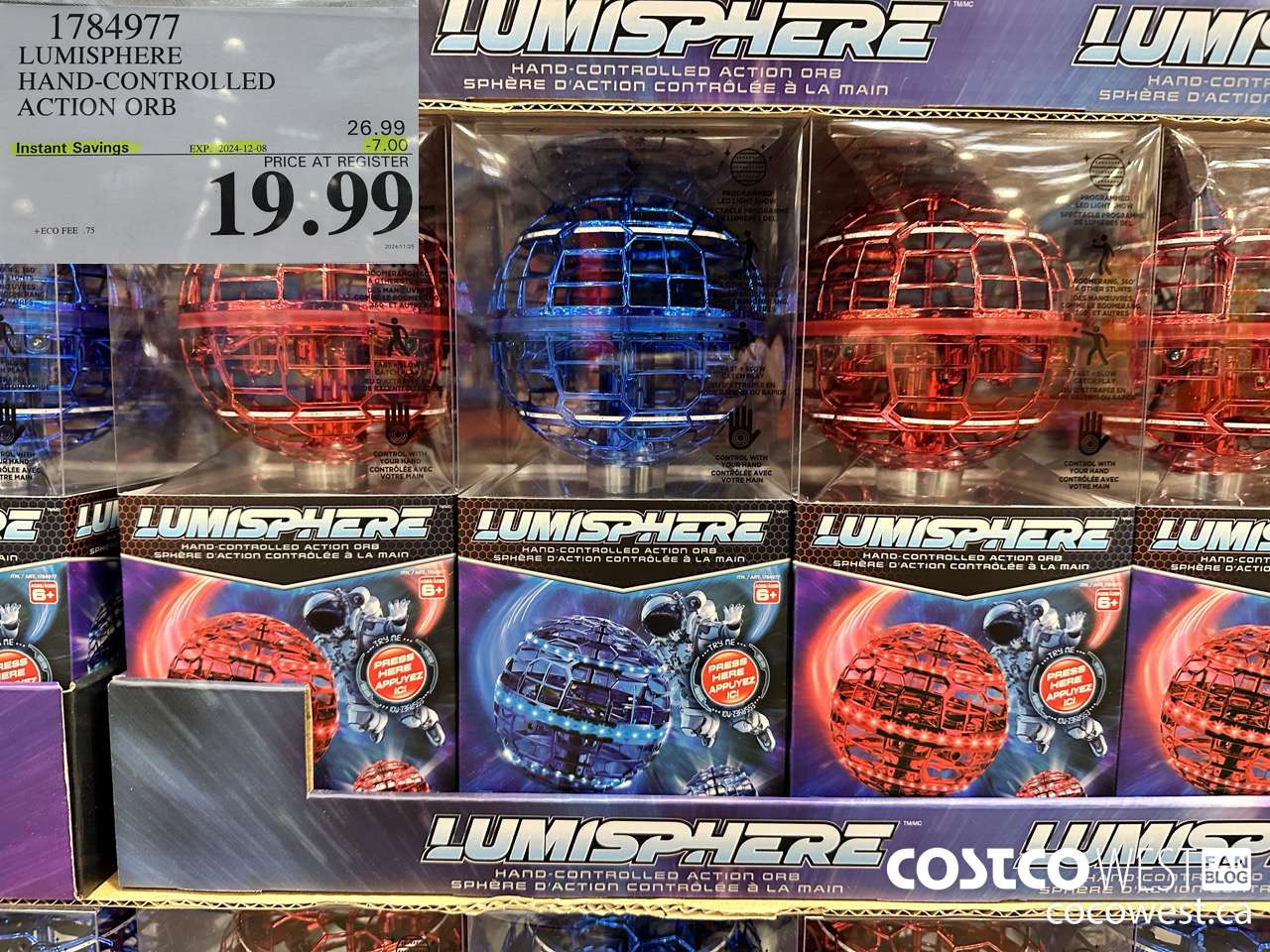 1784977 LUMISPHERE HAND-COBTROLLED ACTION ORB ($7.00 INSTANT SAVINGS EXPIRES ON 2024-12-08) $19.99