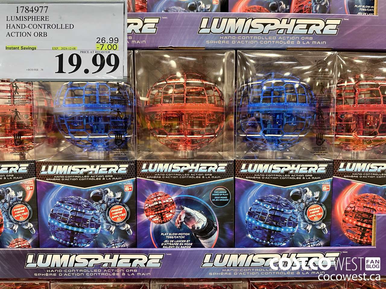 1784977 LUMISPHERE HAND-COBTROLLED ACTION ORB ($7.00 INSTANT SAVINGS EXPIRES ON 2024-12-08) $19.99