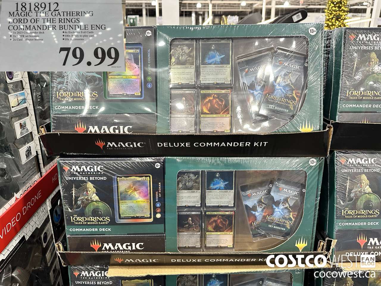 1818912 MAGIC THE GATHERING LORD OF THE RINGS COMMANDER BUNDLE ENG $79.99