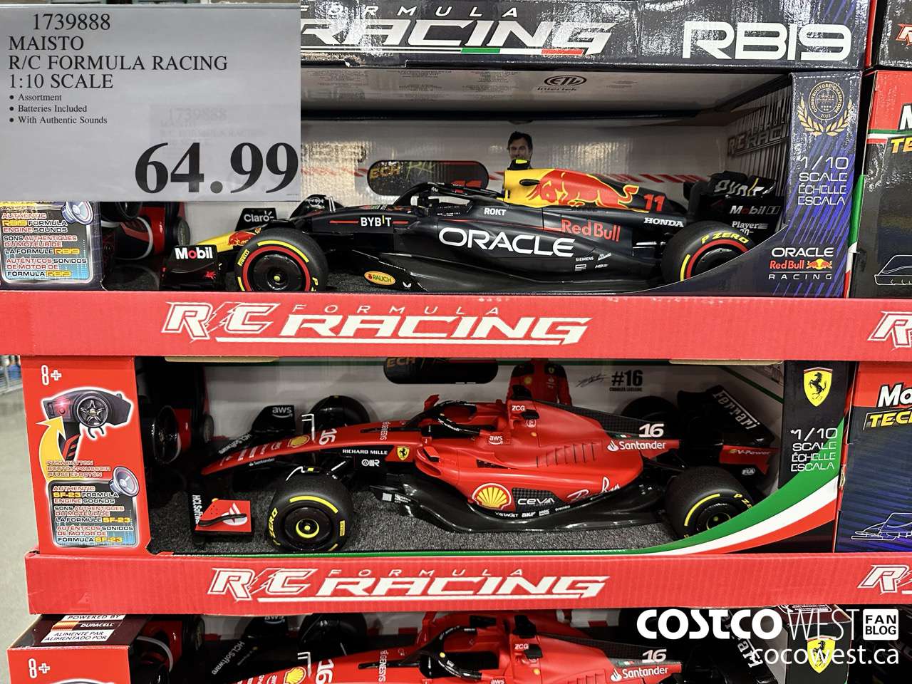 1739888 MAISTO R/C FORMULA RACING 1:10 SCALE $64.99