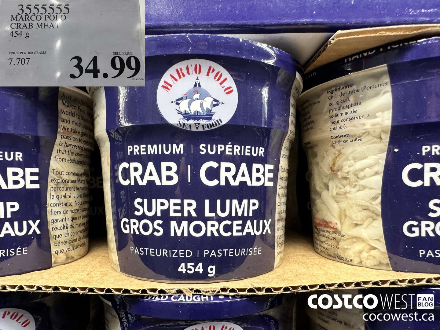 3555555 MARCO POLO CRAB MEAT 454G $34.99