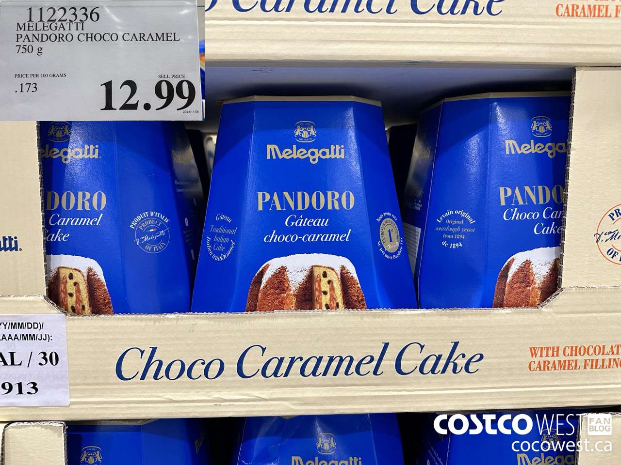 1122336 MELEGATTI PANDORO CHOCO CARAMEL 750G $12.99