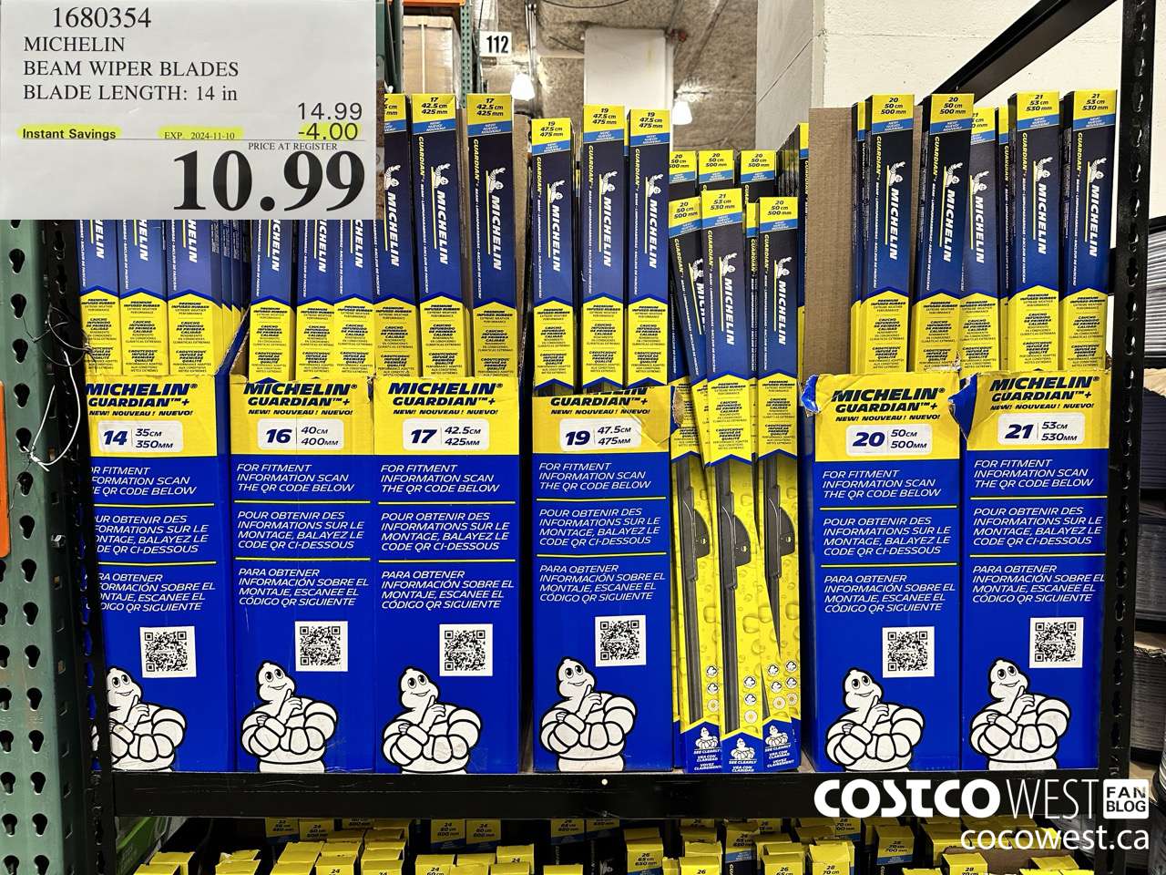 1680354 MICHELIN GUARDIAN + BEAM WIPER BLADES 14