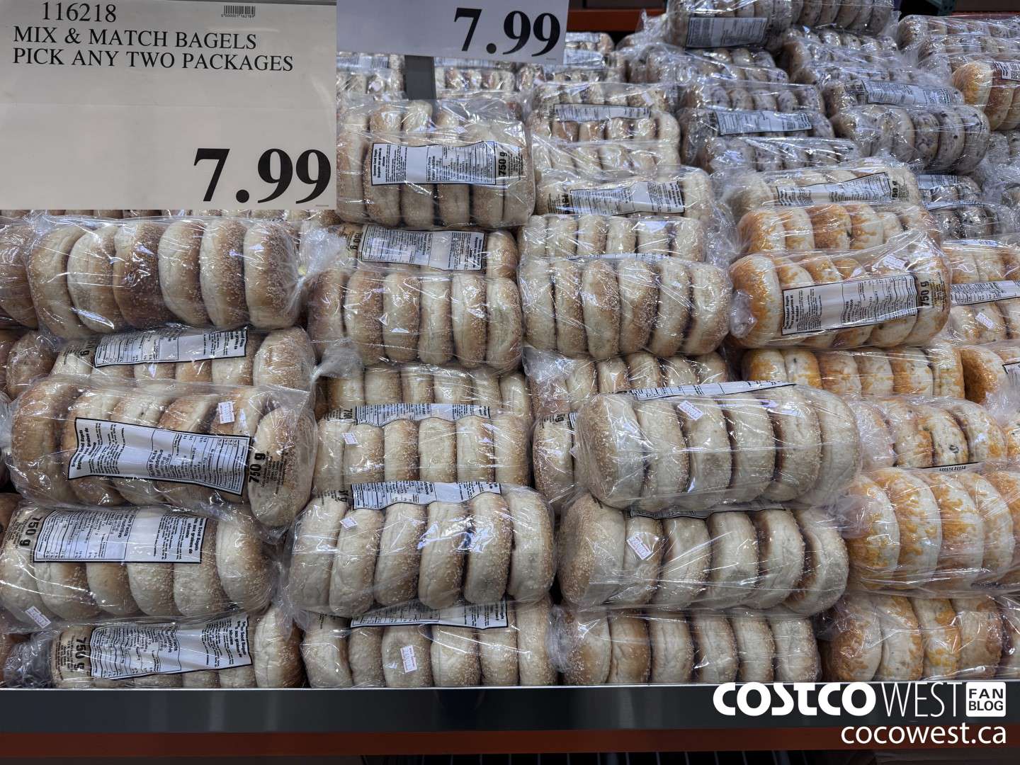116218 MIX & MATCH BAGELS PICK ANY TWO PACKAGES $7.99