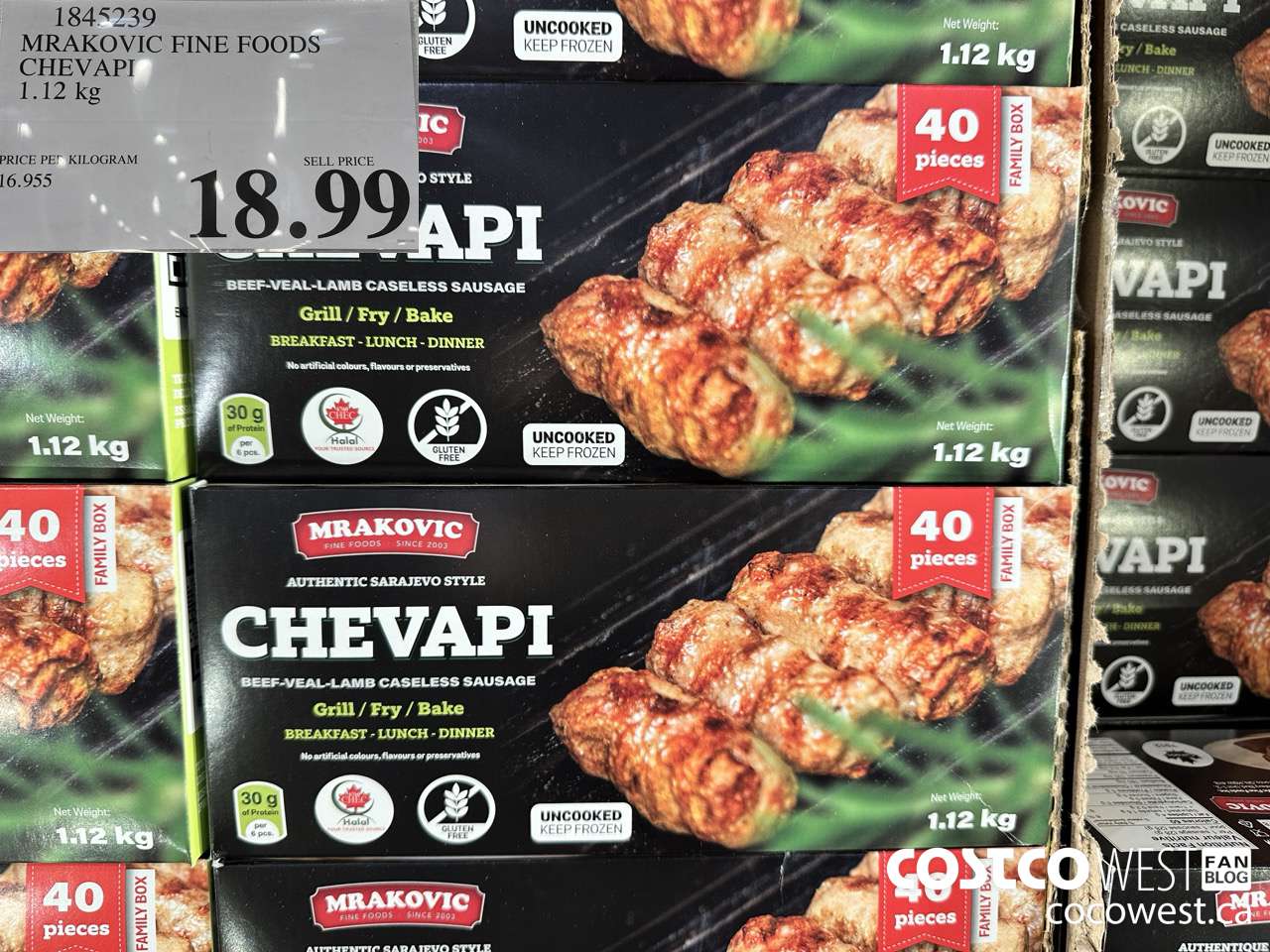 1845239 MRAKOVIC FINE FOODS CHEVAPI 1.12 KG $18.99