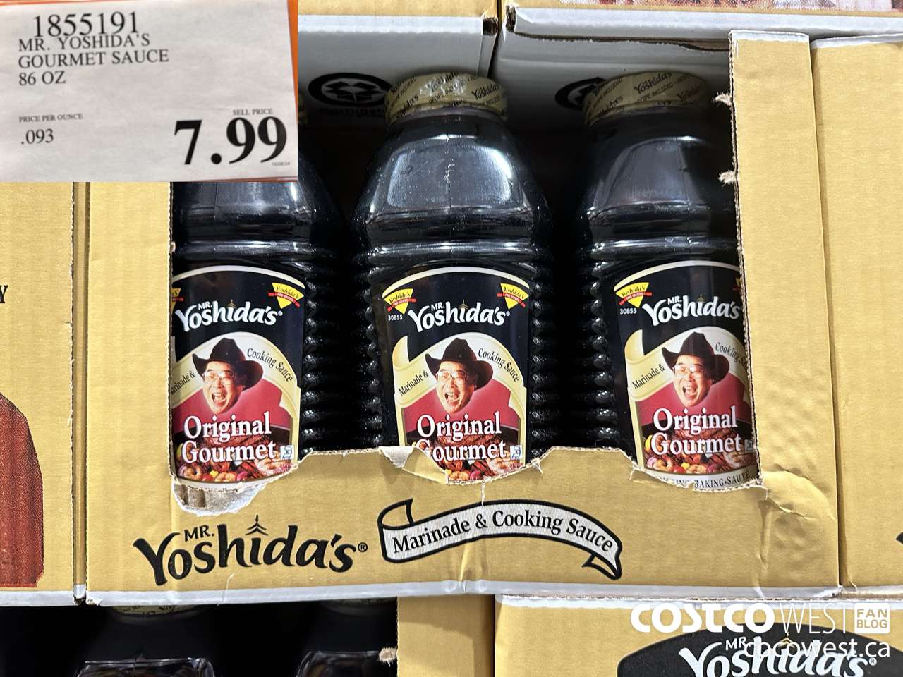 1855191 MR. YOSHIDA'S GOURMET SAUCE 86 OZ $7.99