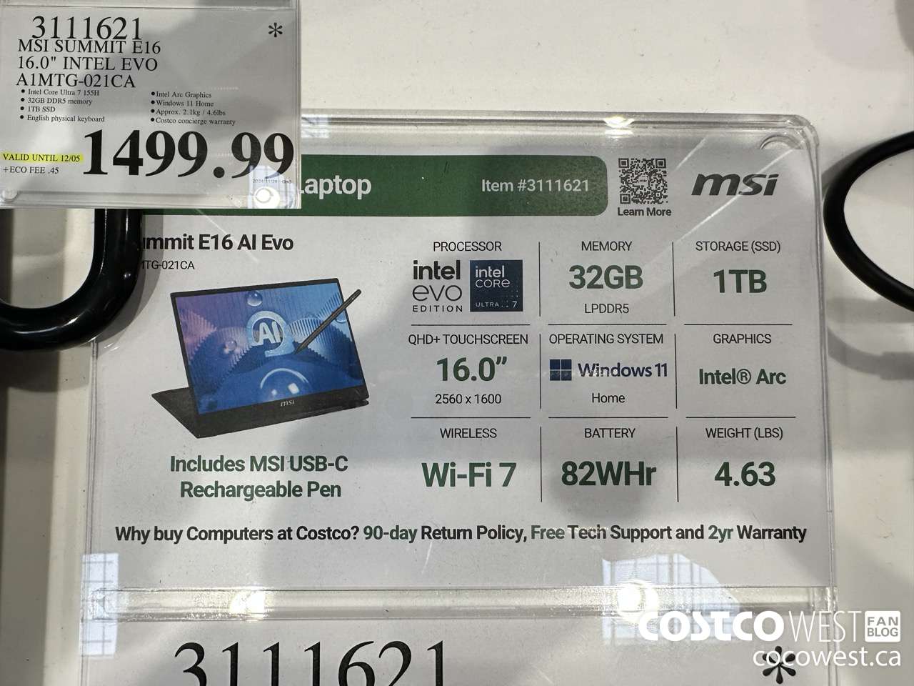 3111621 MSI SUMMIT E16 16