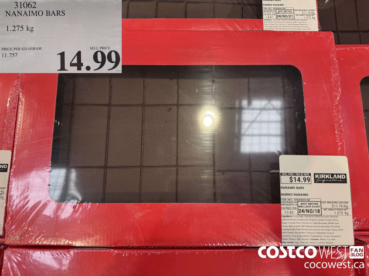 31062 NANAIMO BARS 1.275KG $14.99