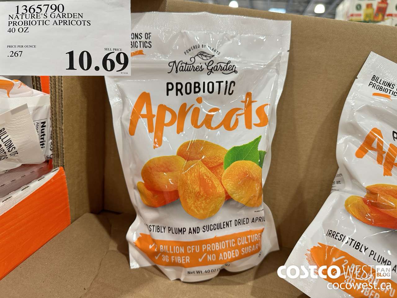 1365790 NATURE'S GARDEN PROBIOTIC APRICOTS 40 OZ $10.69