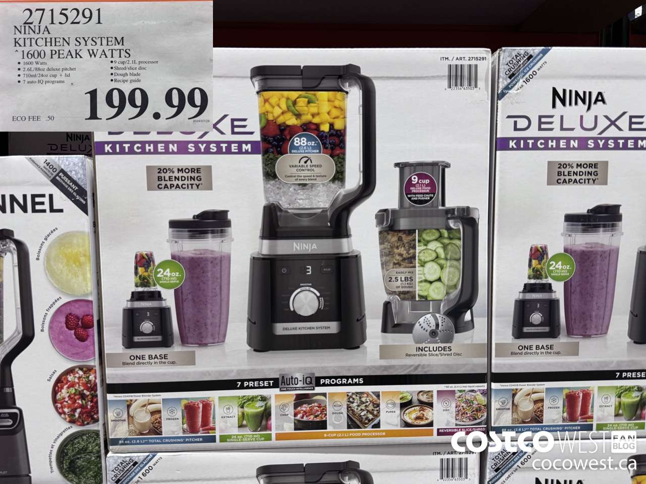 2715291 NINJA KITCHEN SYSTEM 1600 PEAK WATTS $199.99