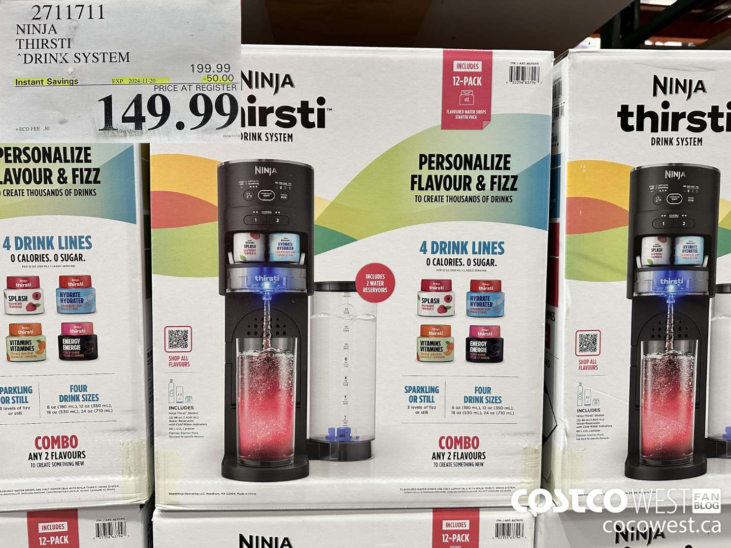 2711711 NINJA THIRSTI DRINK SYSTEM ($50.00 INSTANT SAVINGS EXPIRES ON 2024-11-20) $149.99