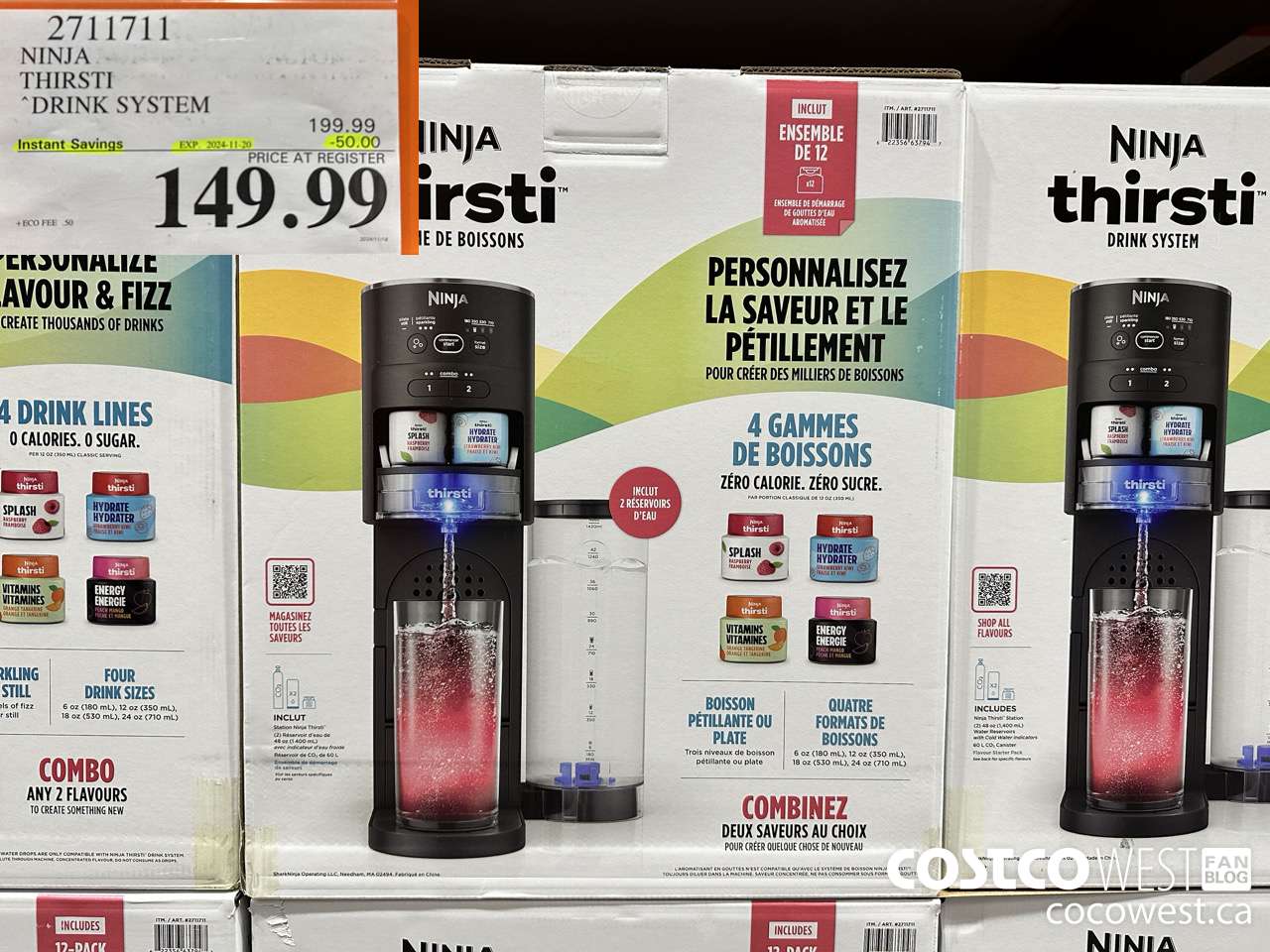 2711711 NINJA THIRSTI DRINK SYSTEM ($50.00 INSTANT SAVINGS EXPIRES ON 2024-11-20) $149.99