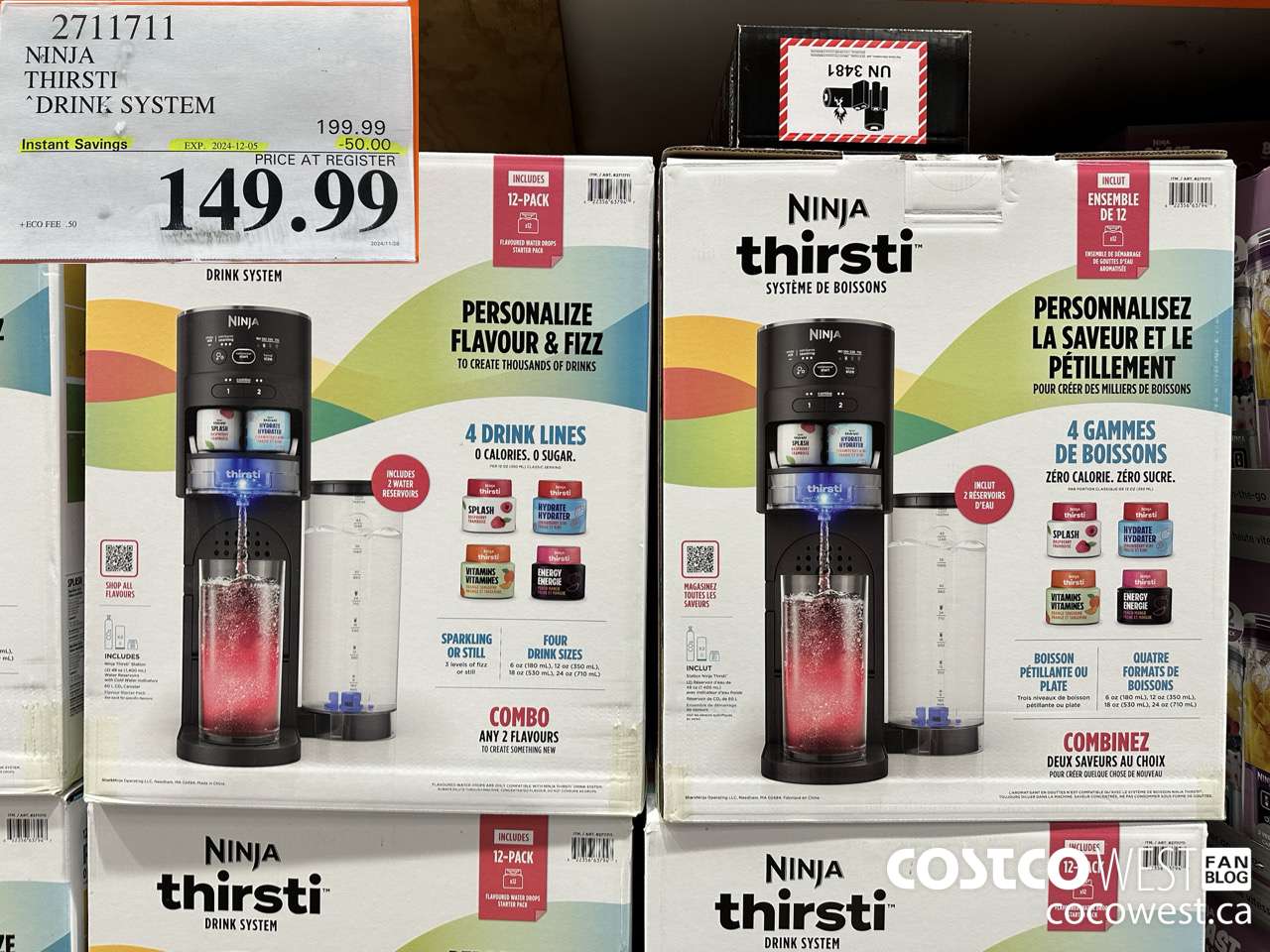 2711711 NINJA THIRSTI DRINK SYSTEM ($50.00 INSTANT SAVINGS EXPIRES ON 2024-12-05) $149.99