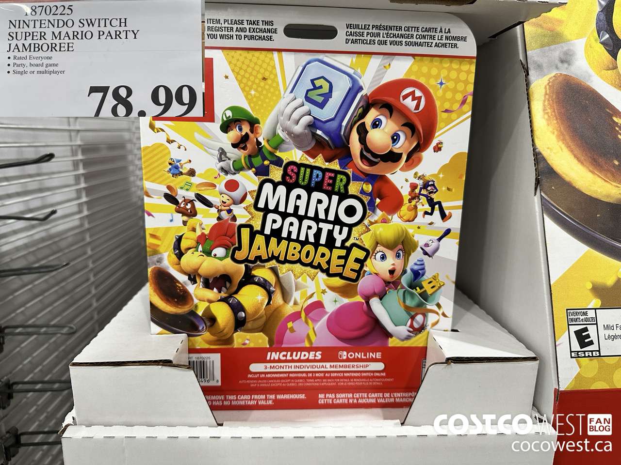 1870225 NINTENDO SWITCH SUPER MARIO PARTY JAMBOREE $78.99