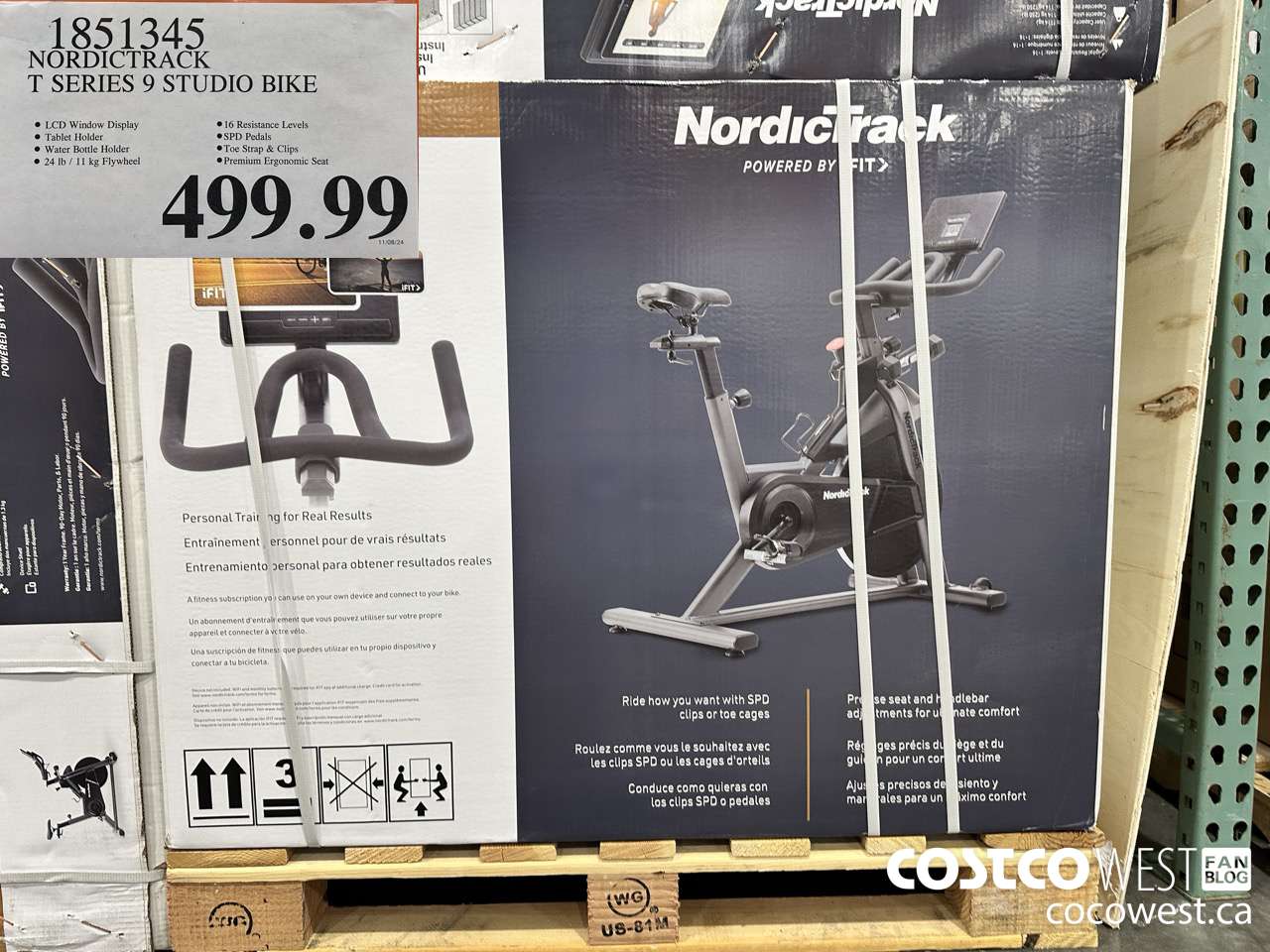 1851345 NORDICTRACK T SERIES 9 STUDIO BIKE $499.99