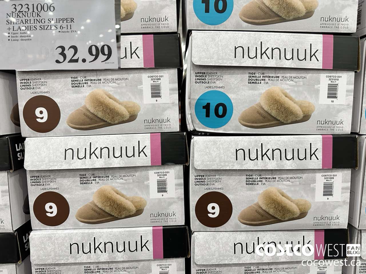 3231006 NUKNUUK SHEARLING SLIPPER LADIES SIZES 6-11 $32.99