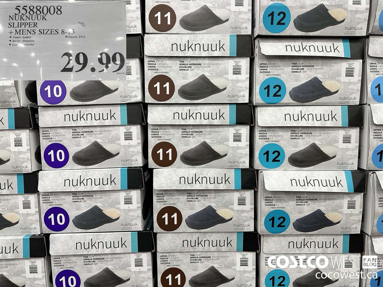 5588008 NUKNUUK SLIPPER MENS SIZES 8-13 $29.99