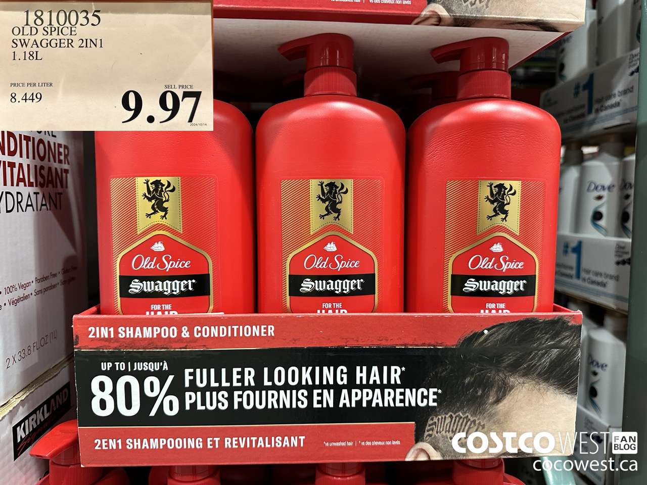 1810035 OLD SPICE SWAGGER 2IN1 1.1L $9.97