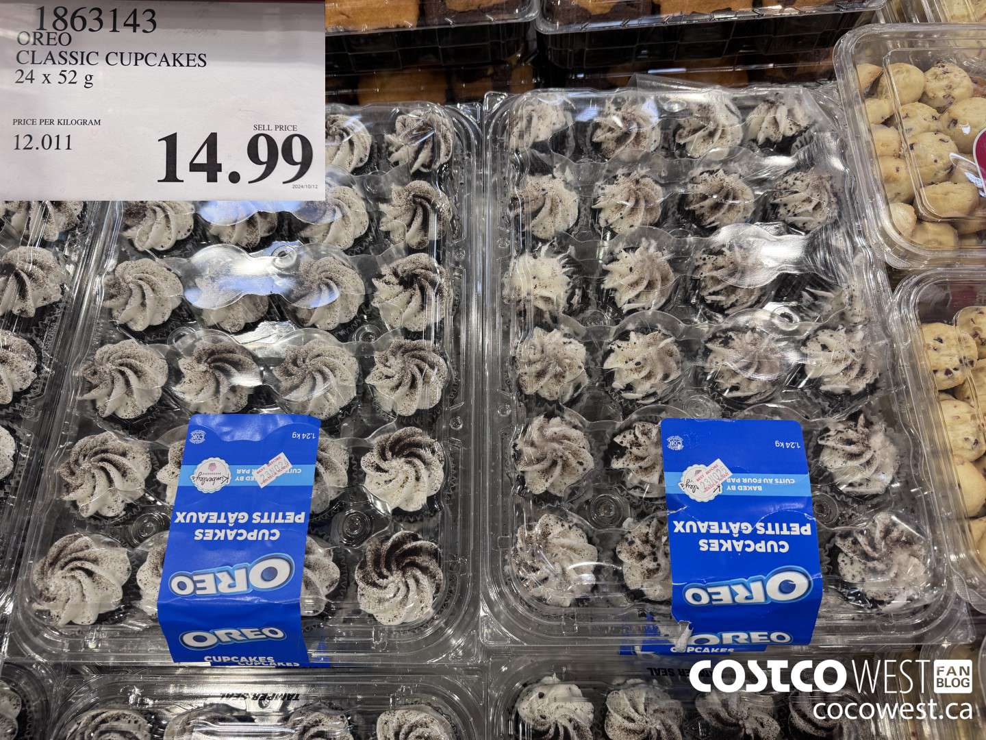 1863143 OREO CLASSIC CUPCAKES 24 X 52G $14.99