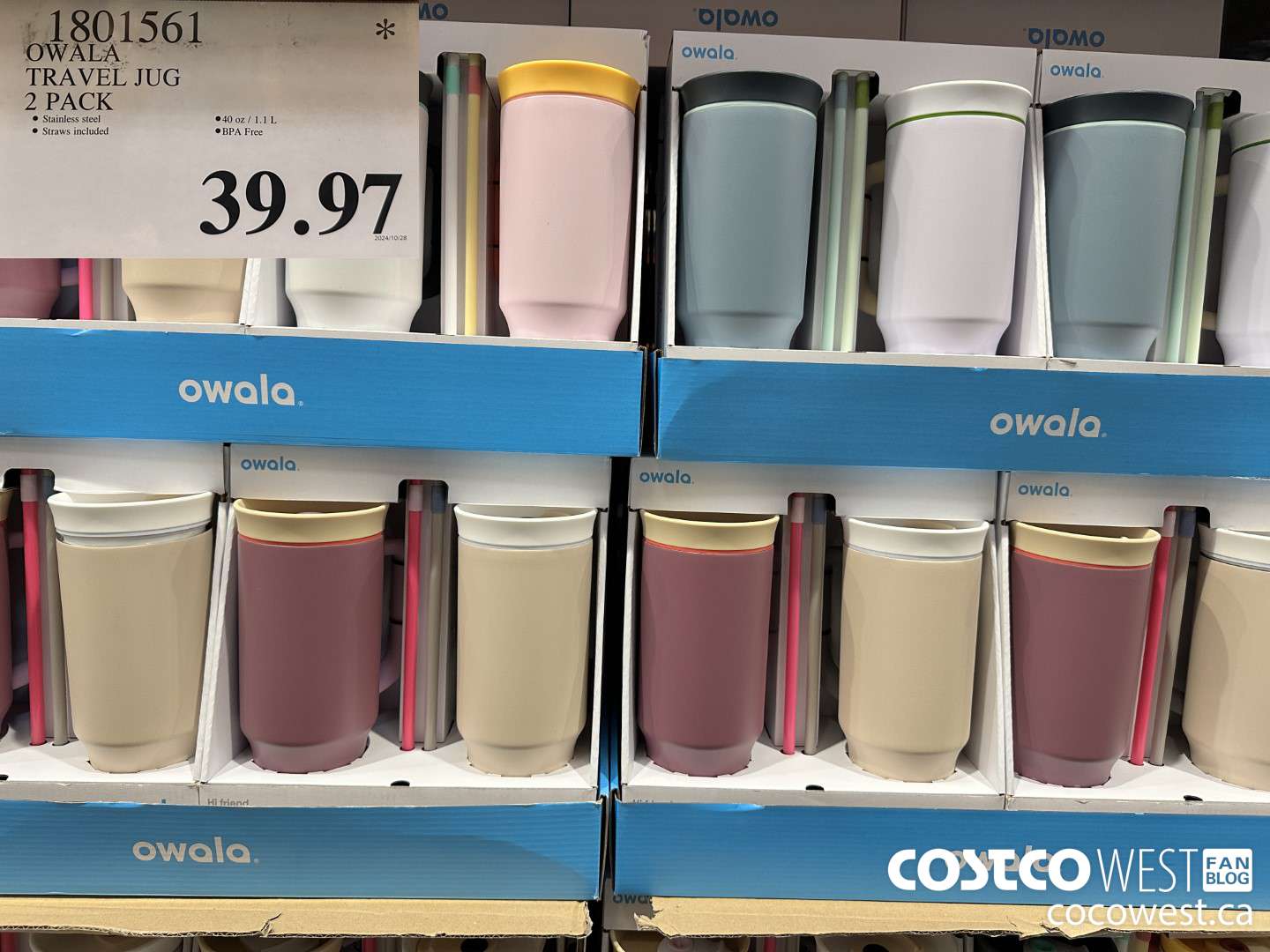 1801561 OWALA TRAVEL JUG 2 PACK $39.97