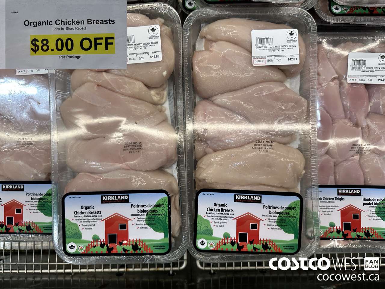47798 Organic Chicken Breasts ($8.00 INSTANT SAVINGS)