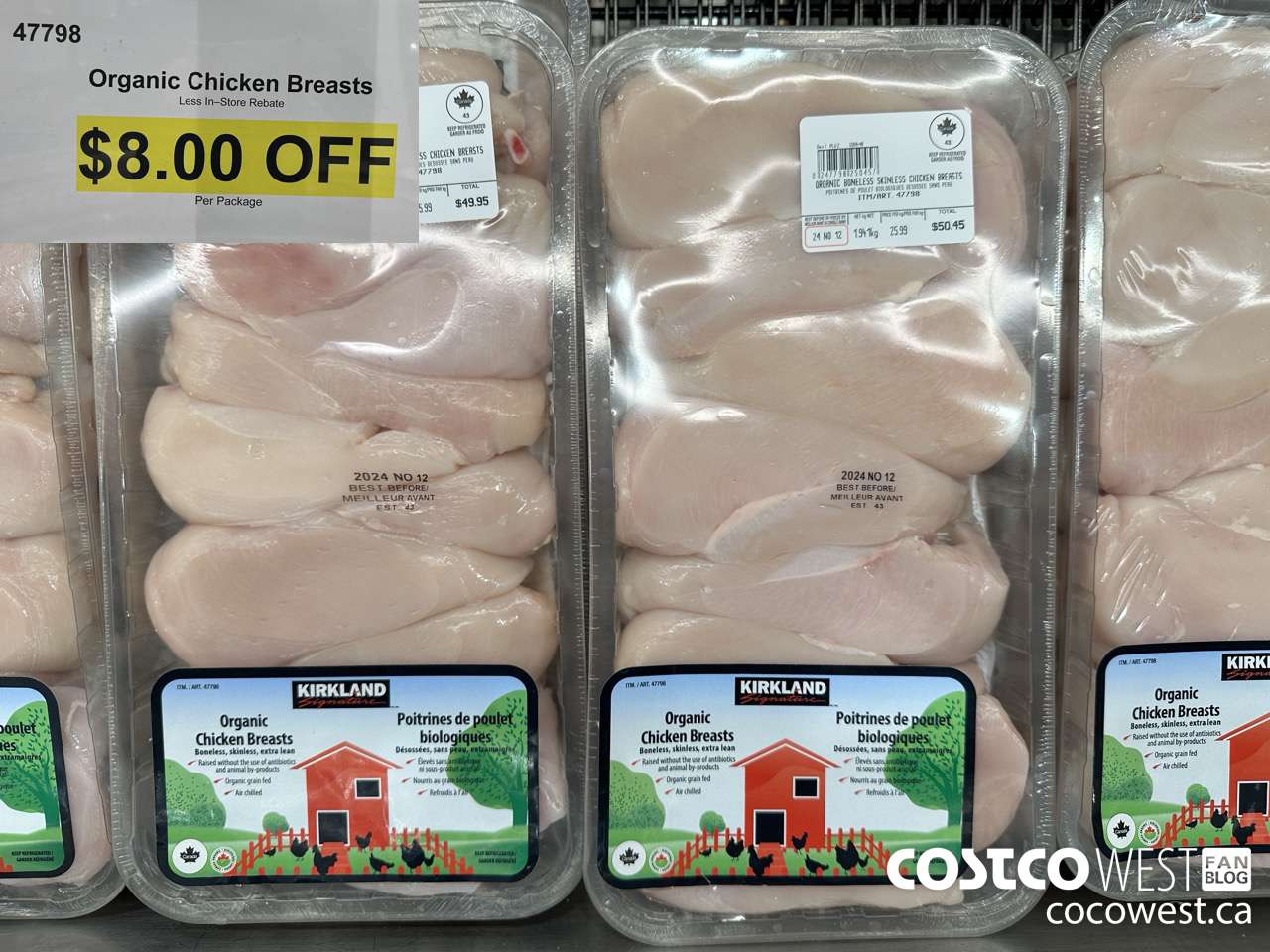 47798 Organic Chicken Breasts ($8.00 INSTANT SAVINGS)