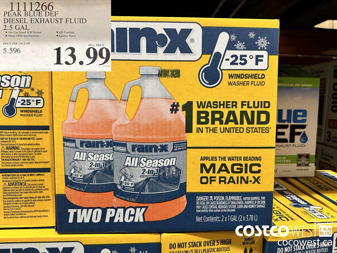 1111266 PEAK BLUE DEF DIESEL EXHAUST FLUID 2.5GAL $13.99