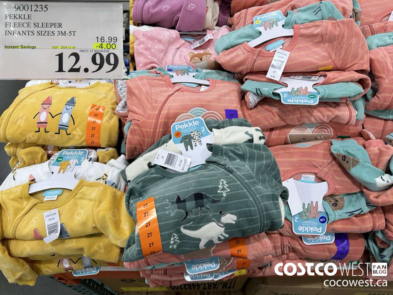 9001235 PEKKLE FLEECE SLEEPER INFANTS SIZES 3M-5T ($4.00 INSTANT SAVINGS EXPIRES ON 2024-11-10) $12.99