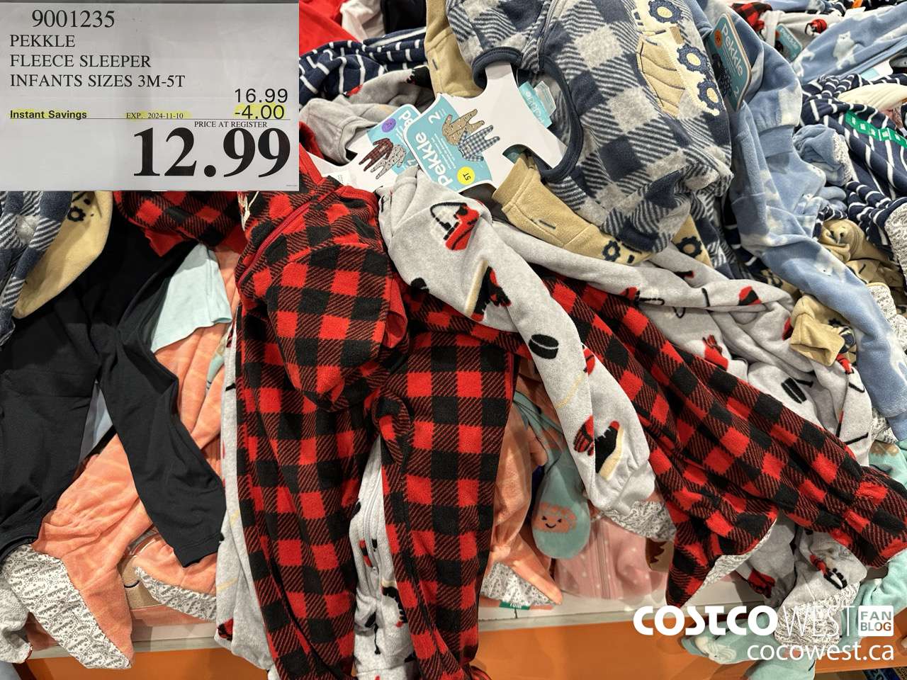 9001235 PEKKLE FLEECE SLEEPER INFANTS SIZES 3M-5T ($4.00 INSTANT SAVINGS EXPIRES ON 2024-11-10) $12.99