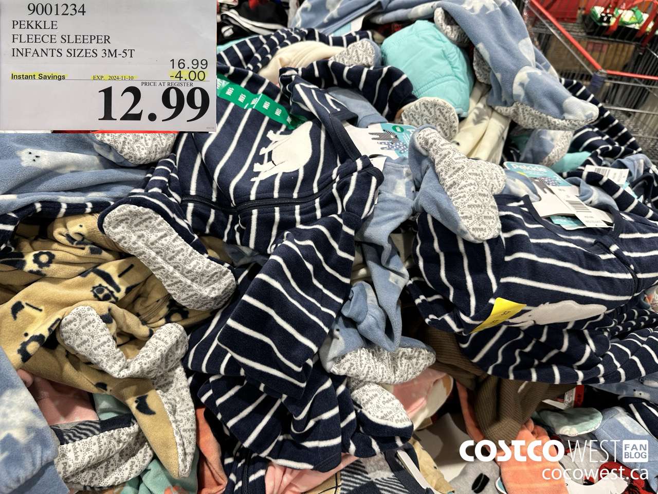 9001234 PEKKLE FLEECE SLEEPER INFANTS SIZES 3M-5T ($4.00 INSTANT SAVINGS EXPIRES ON 2024-11-10) $12.99