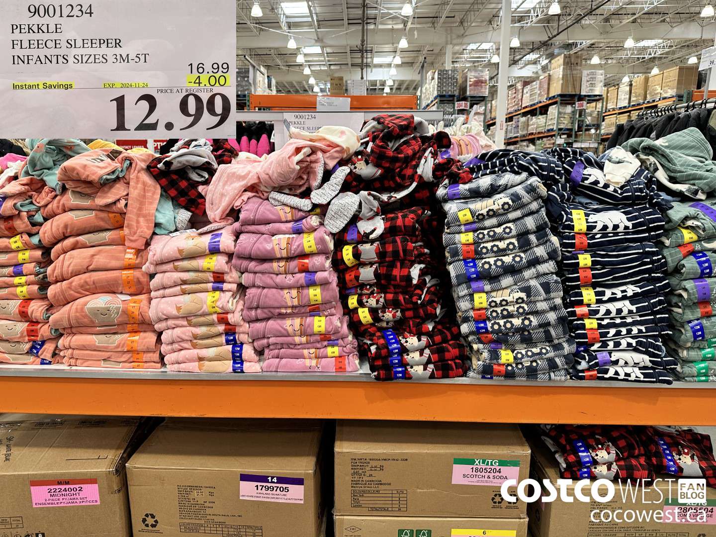 9001234 PEKKLE FLEECE SLEEPER INFANTS SIZES 3M-5T ($4.00 INSTANT SAVINGS EXPIRES ON 2024-11-24) $12.99