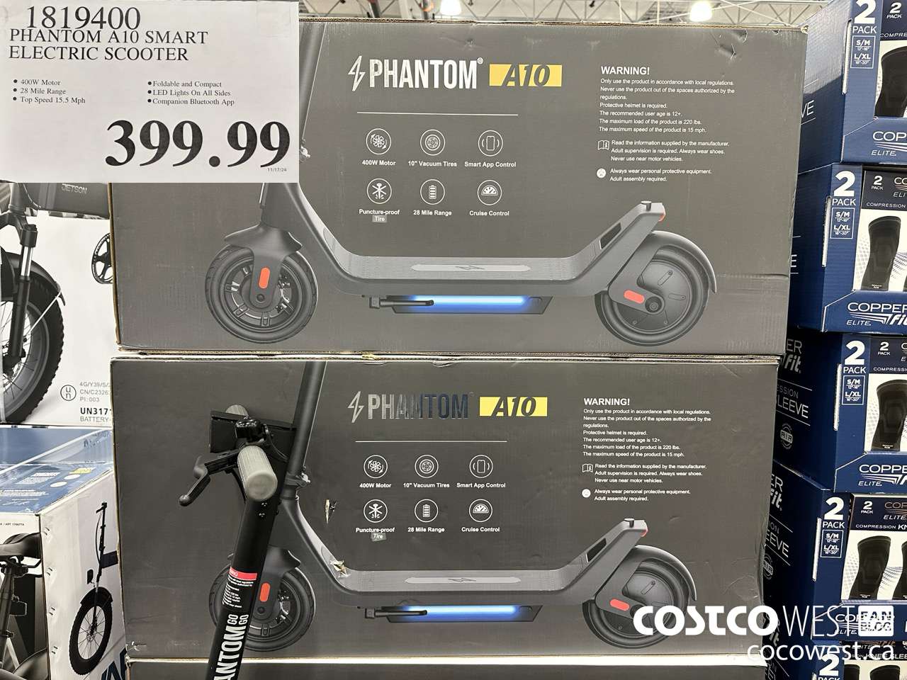 1819400 PHANTOM A10 SMART ELECTRIC SCOOTER $399.99