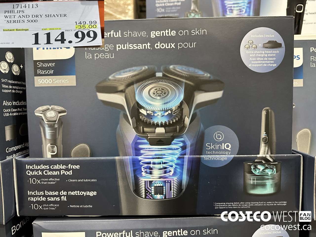 1714113 PHILIPS WET AND DRY SHAVER SERIES 5000 ($35.00 INSTANT SAVINGS EXPIRES ON 2024-12-22) $114.99
