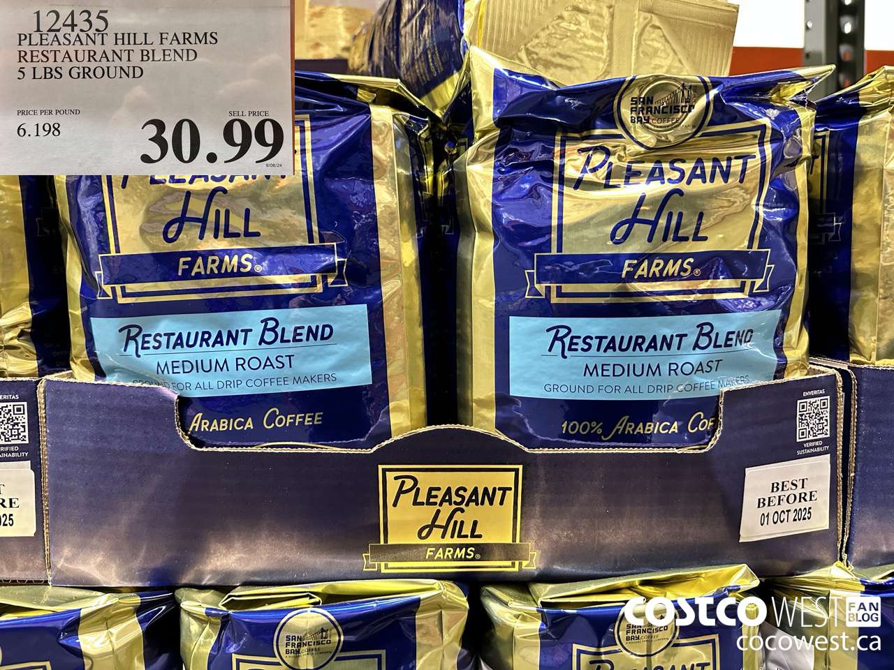 12435 PLEASANT HILL FARMS RESTAURANT BLEND 5 LBS GROUND $30.99