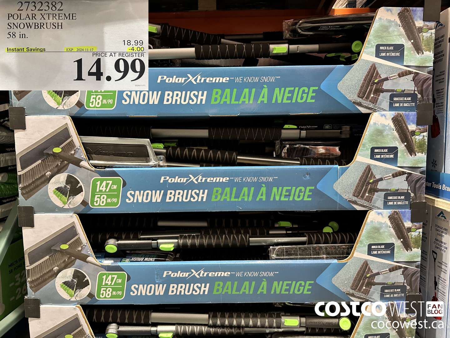 2732382 POLAR XTREME SNOWBRUSH 58IN ($4.00 INSTANT SAVINGS EXPIRES ON 2024-11-17) $14.99