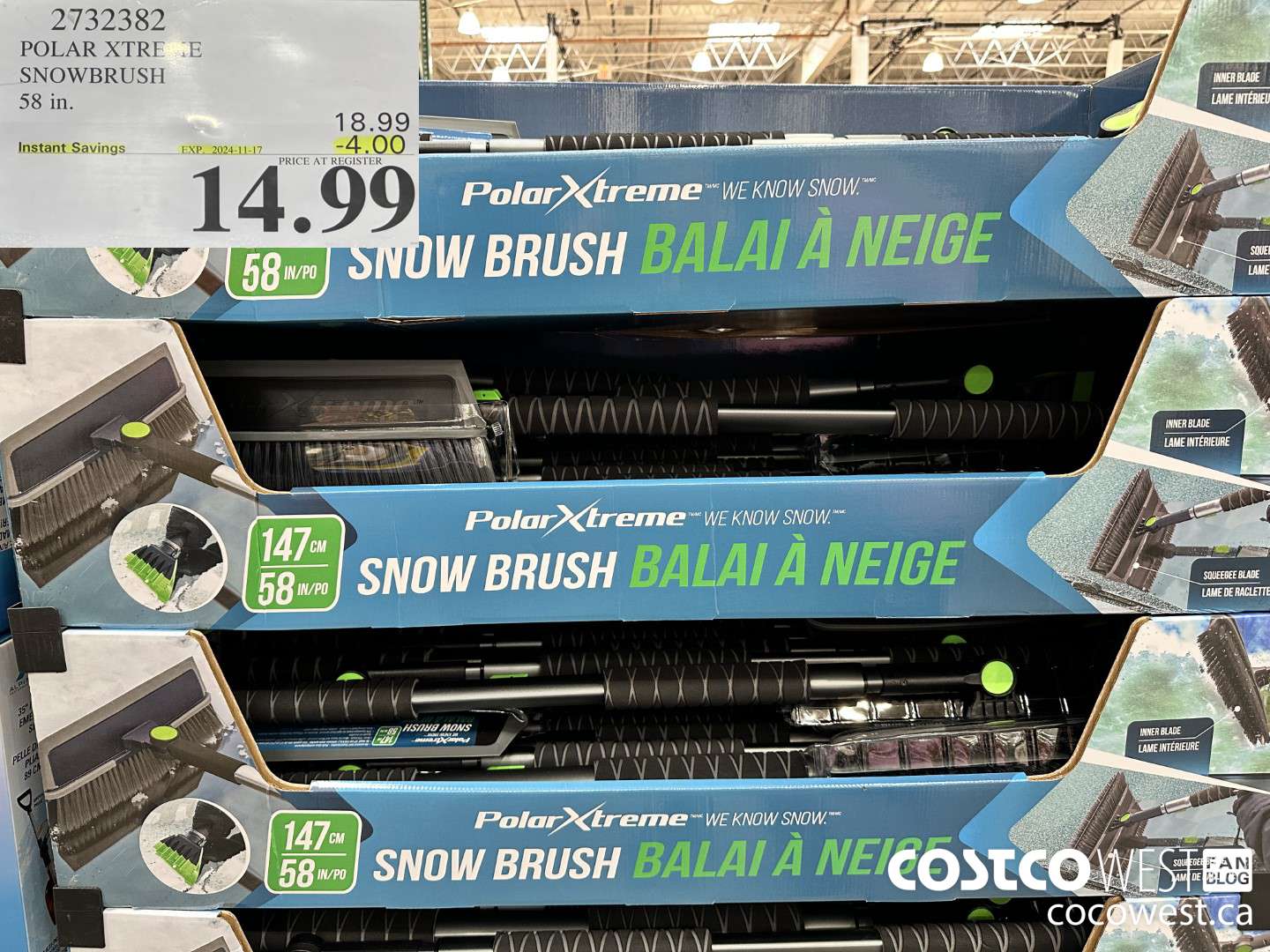 2732382 POLAR XTREME SNOWBRUSH 58IN ($4.00 INSTANT SAVINGS EXPIRES ON 2024-11-17) $14.99