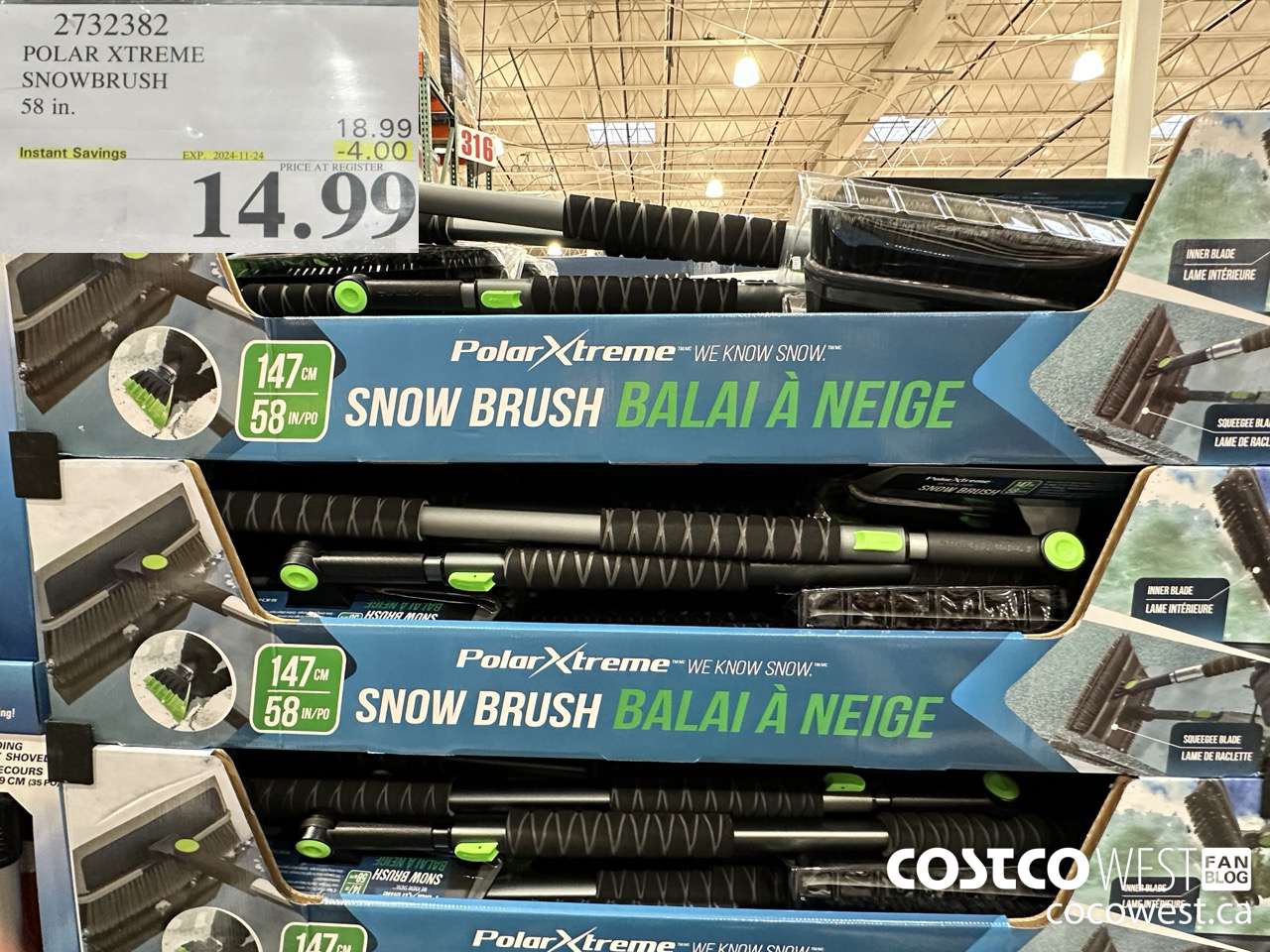 2732382 POLAR XTREME SNOWBRUSH 58IN ($4.00 INSTANT SAVINGS EXPIRES ON 2024-11-24) $14.99