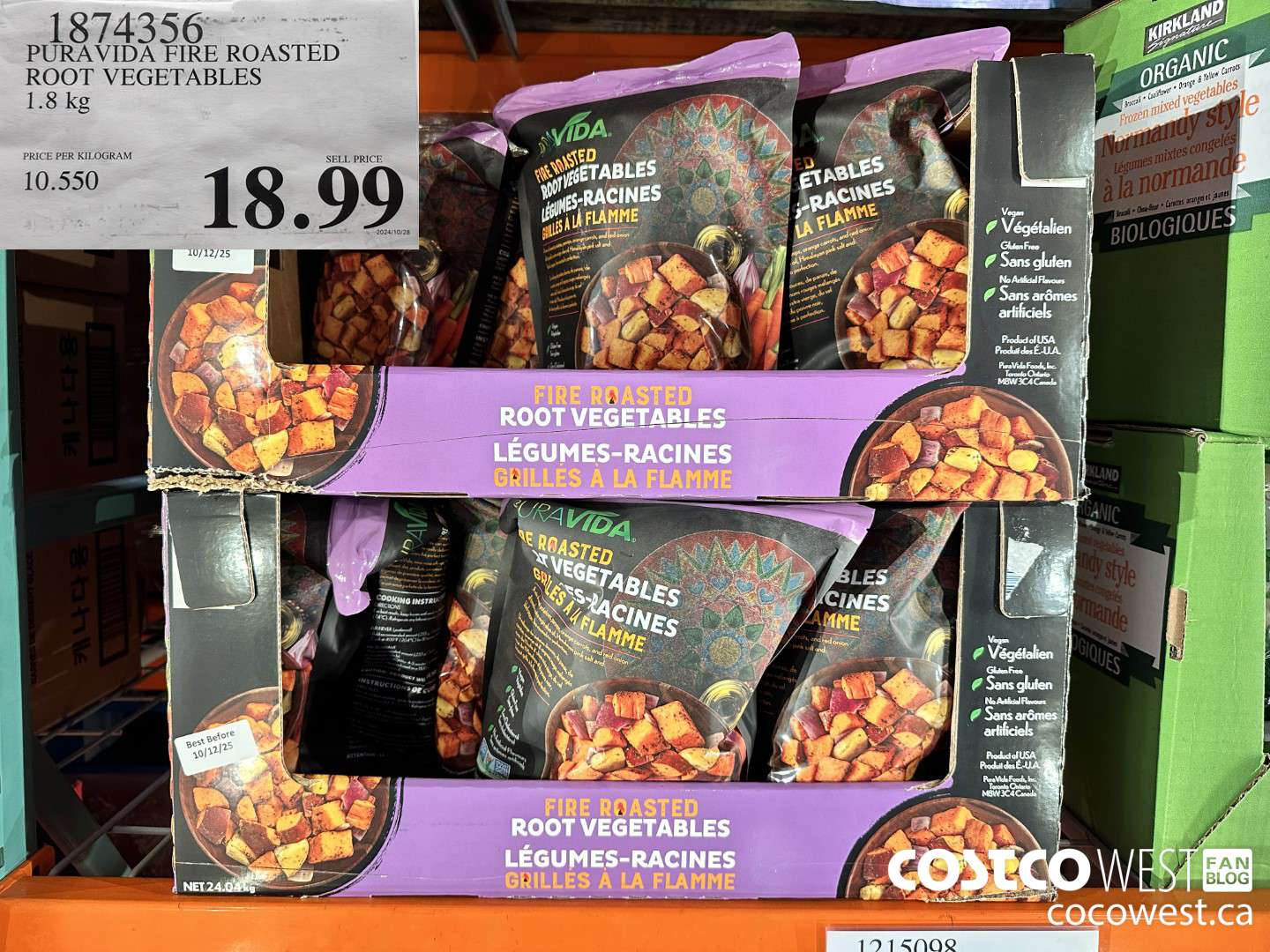 1874356 PURAVIDA FIRE ROASTED ROOT VEGETALES 1.8KG $18.99