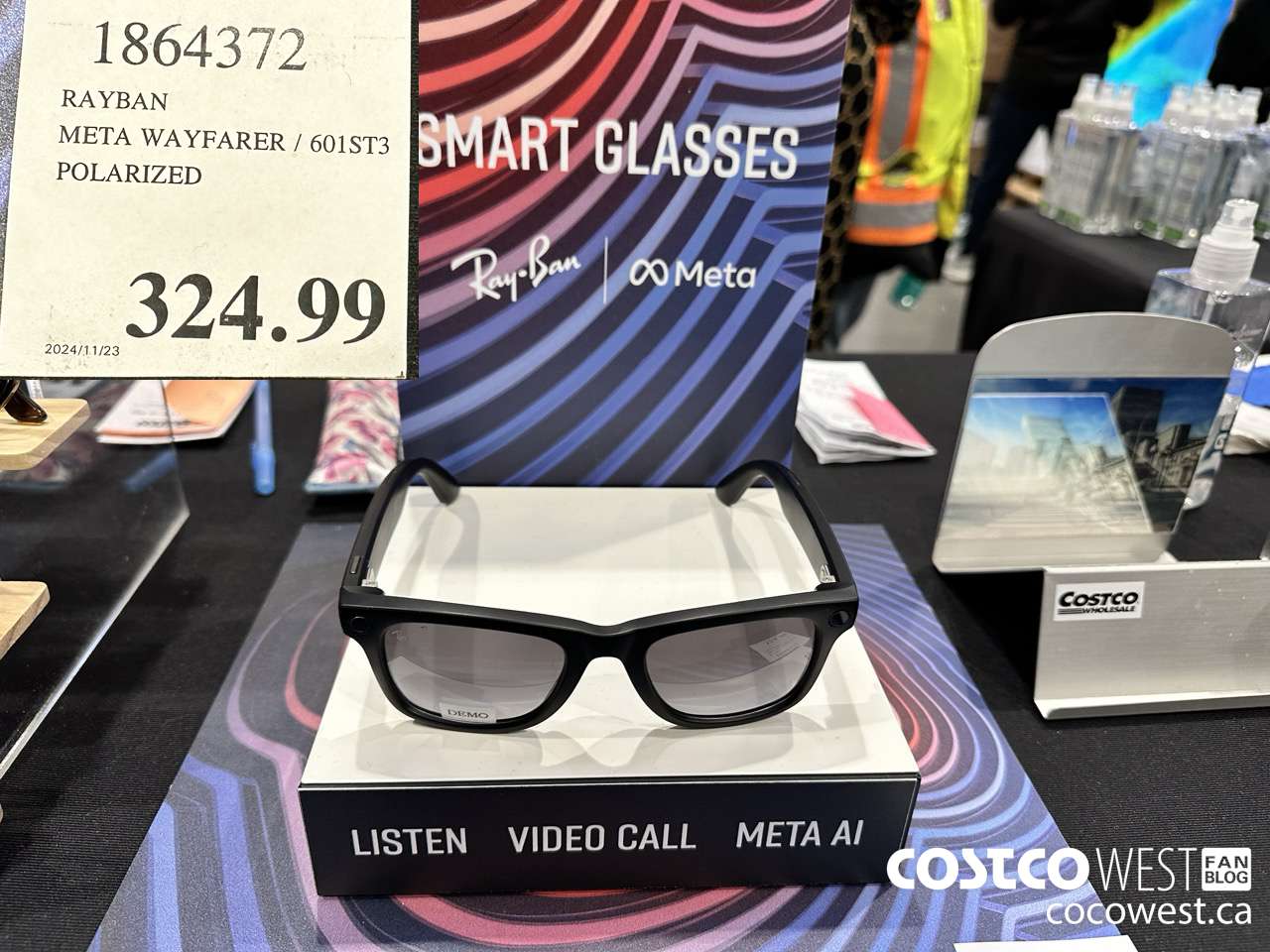 1864372 RAYBAN META WAYFARER/601ST3 POLARIZED $324.99