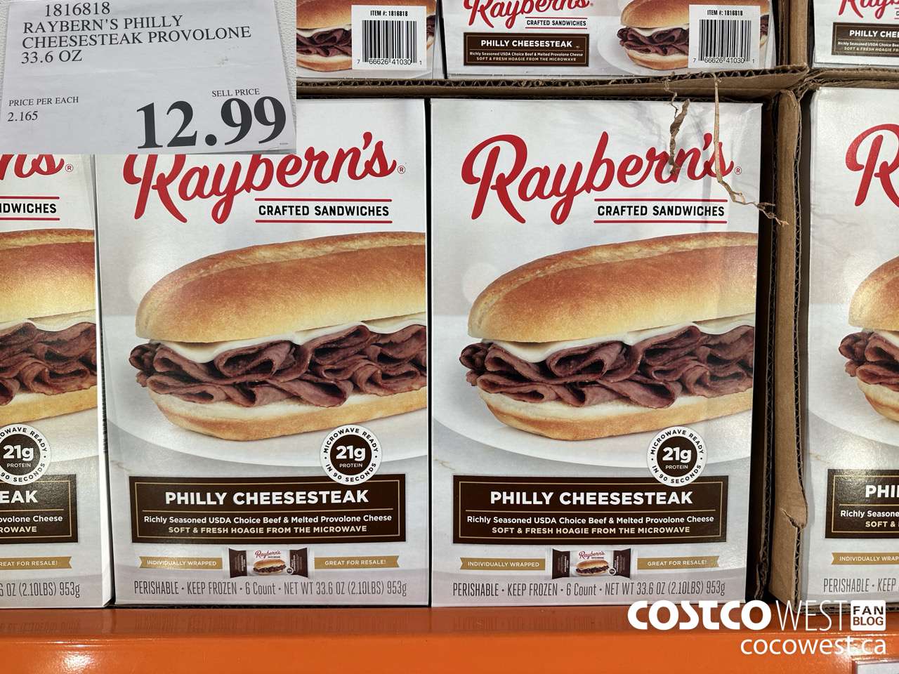 1816818 RAYBERN'S PHILLY CHEESESTEAK PROVOLONE 33.6 OZ $12.99